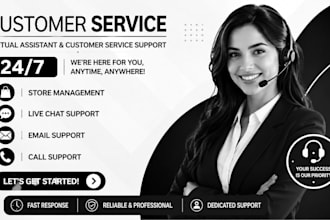 provide 24 7 ecommerce customer service support VA services