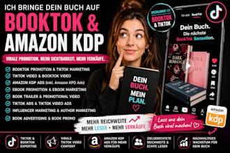 deutsch booktok book promotion amazon kdp ads viral tiktok ugc video marketing
