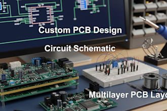 do custom pcb design, circuit schematic, and multilayer pcb layout
