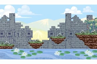 create pixel art tileset game art tiles pixel art tileset map background for you