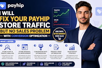 fix your payhip store traffic but no sales problem with conversion optimization