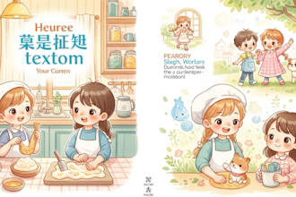 erstelle eine professionelle kinderbuch illustration in aquarell