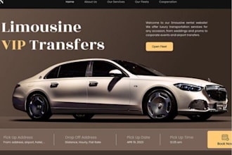 build a chauffeur, limousine taxi booking wordpress website with dispatch system