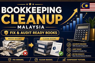 clean up malaysia bookkeeping and prepare tax ready audit ready financials