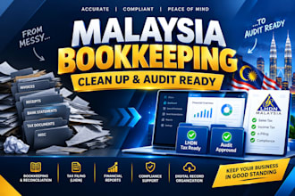 clean up malaysia bookkeeping and prepare tax ready audit ready financials