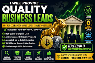 provide quality business leads hot forex leads crypto leads