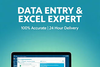 do accurate data entry and excel work in 2 days