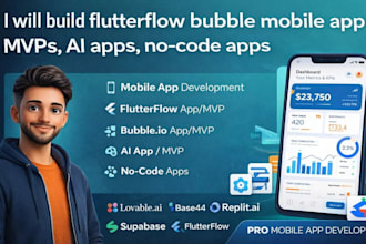 flutterflow bubble mobile app development app builder mvp lovable supabase pwa