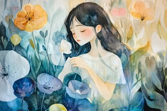 draw a watercolor illustration