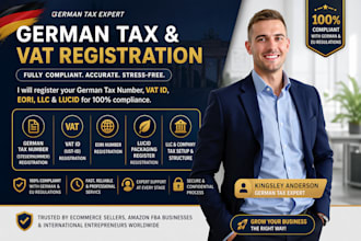 do german tax filing, vat return, bookkeeping, income tax and eori, germany vat