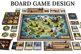 design custom board game card game design tabletop game rulebook game mechanics