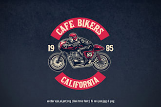 do professional modern motorcycle, bike logo