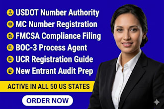 handle your usdot number, mc number, and fmcsa compliance filing
