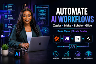 automate ai workflows using zapier make glide and custom integration
