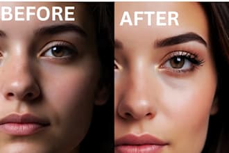 expert photo editing skin smoothing and retouching