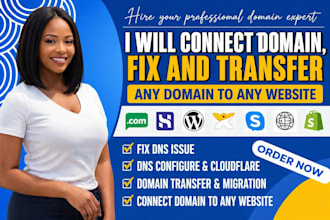 connect domain, fix and transfer any domain to any website