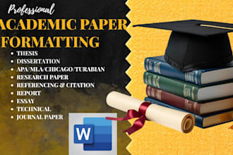 academic paper formatting, dissertation, journal article in apa, mla, chicago