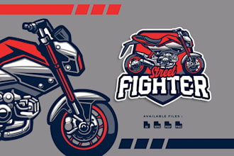 do make an modern custom bike logo