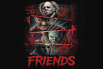 design high quality horror film mascot logo with express delivery