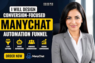 create manychat chatbot automation for sales and engagement