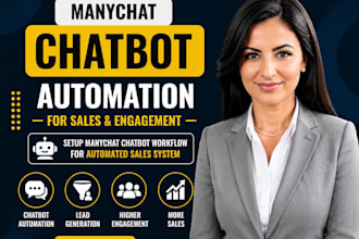 create manychat chatbot automation for sales and engagement