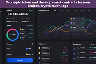 do crypto token and develop smart contracts for your project, crypto token logo