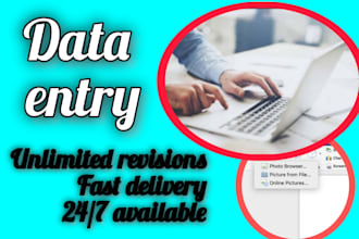 do data entry and data typing work for you