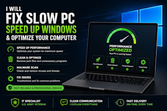 speed up your slow windows PC remotely