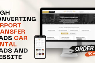 generate airport transfer, car rental leads and build website with plugins