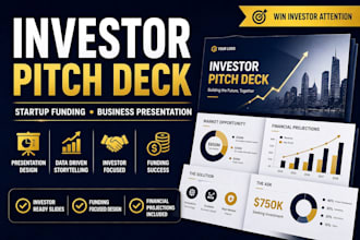 create investor pitch deck for startup funding and business plan presentation