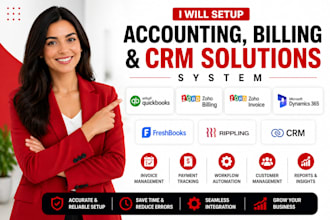 setup quickbooks zoho billing invoice home dynamics 365 freshbooks rippling crm
