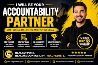 be your accountability partner for productivity, goals, and daily motivation