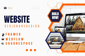 build squarespace webflow framer landing page consultation redesign development