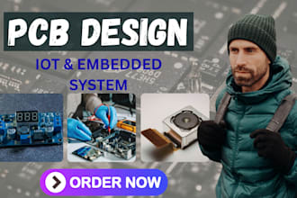 design custom pcb schematic and pcb layout with gerber files for manufacturing