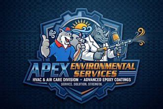 do industrial logo for environmental and service business