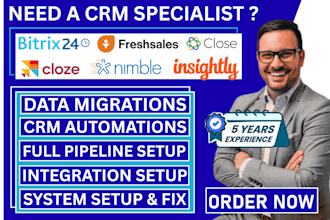 customize and automate bitrix24 cloze insightly nimble freshsales crm close crm