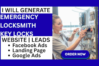 generate emergency locksmith leads with high converting website