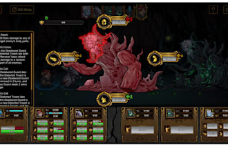 design stylized 2d game UI UX, hud, gui and mobile game interface