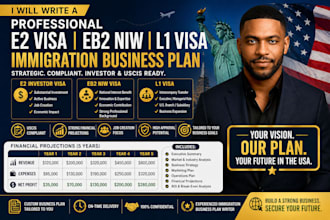 write  professional e2 visa eb2 niw immigration li visa business plan projection