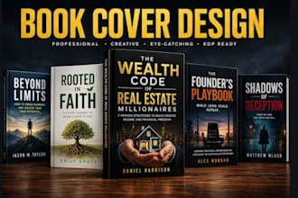 fix book cover design, scifi cover, kdp cover,  book cover art, fantasy cover