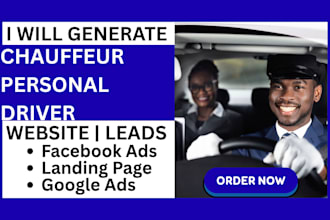 generate chauffeur and personal driver leads using wordpress with a website