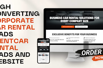 generate corporate  car rental leads and build website with plugins