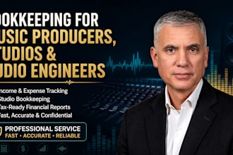 do bookkeeping for music producers, studios and audio engineers