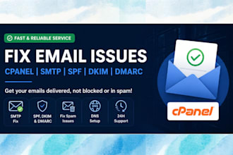cpanel email troubleshooting, fix SMTP and dns issues