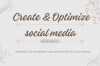 launch and optimize your social media business page