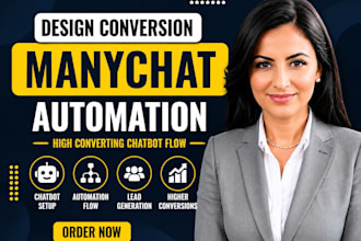 design conversion focused manychat automation channel