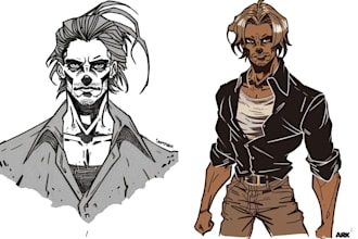 draw a character in manga style