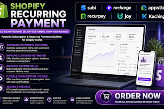 setup shopify recurring payment appstle seal recharge loop subi kaching recurpay