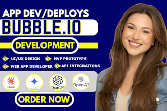 build bubble website bubble app with bubble io bubble mvp saas bubble developer