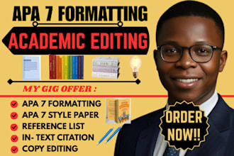 proofread and format your apa 7 paper with accurate citations and references